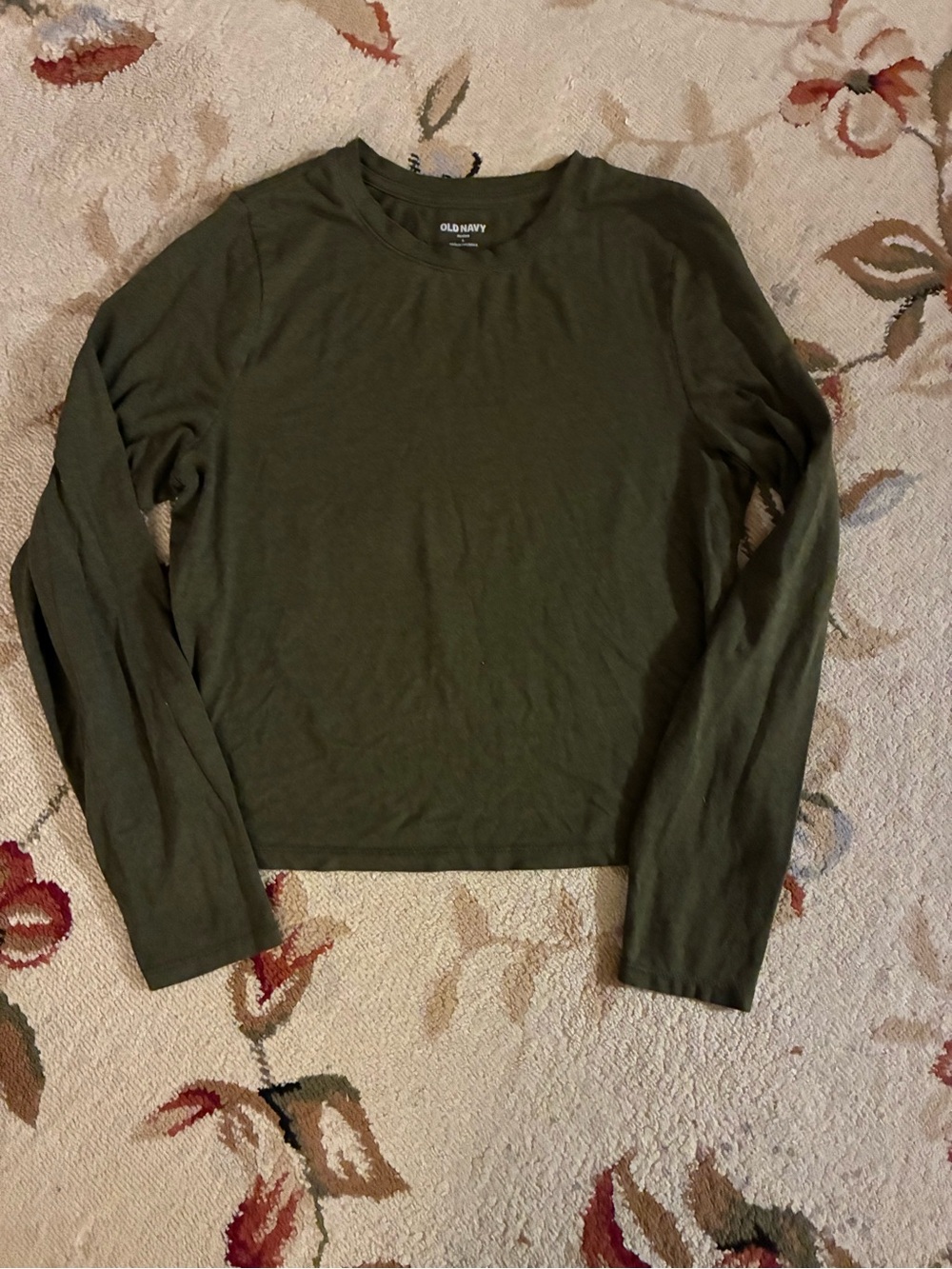 Old Navy Bestee Olive Green Long-Sleeve Tee